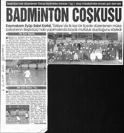 Beşikdüzü badminton coşkusu