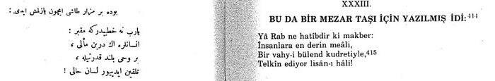 Buda bir mezar taşı için yazılmış idi