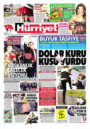 Hurriyet 2015 nisan 16 emniyet tasfiye ve AP ermwni karari soma