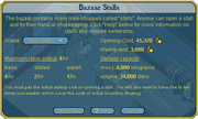 Open bazaar stall