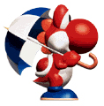 Red-yoshi-with-umbrella