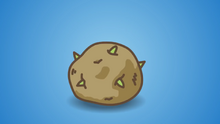 A sprouted potato.
