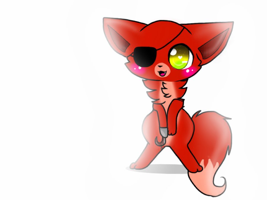 Cute Withered Foxy Fanart