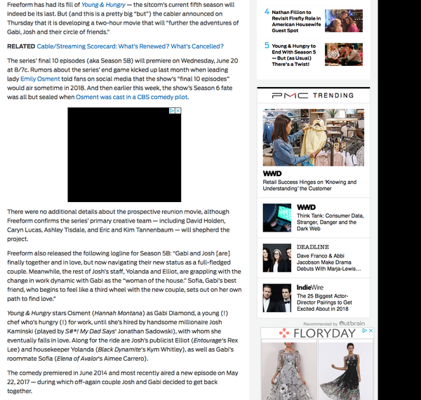 Discuss Everything About Young & Hungry Wiki | Fandom