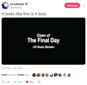 Pewdiepie Wikitubia Fandom - roblox da gamer 1 day ago pewdiepie will die on june 30th of