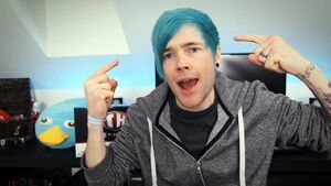 dantdm blue hair - dantdm fortnite battle royale videos