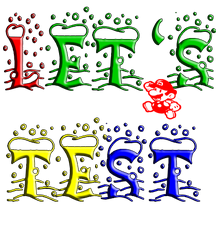 Let's Test logoxmas