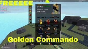 Youtube Roblox Tower Battles Golden Commando