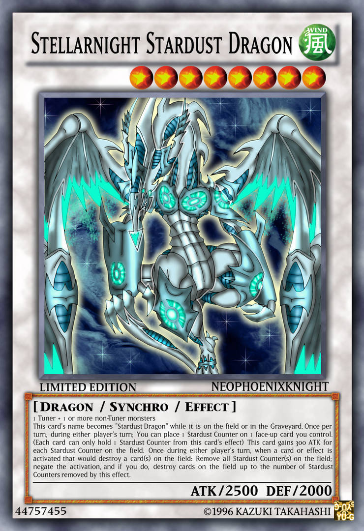 Stellarnight Stardust Dragon | Yu-Gi-Oh Fanon Wikia | Fandom