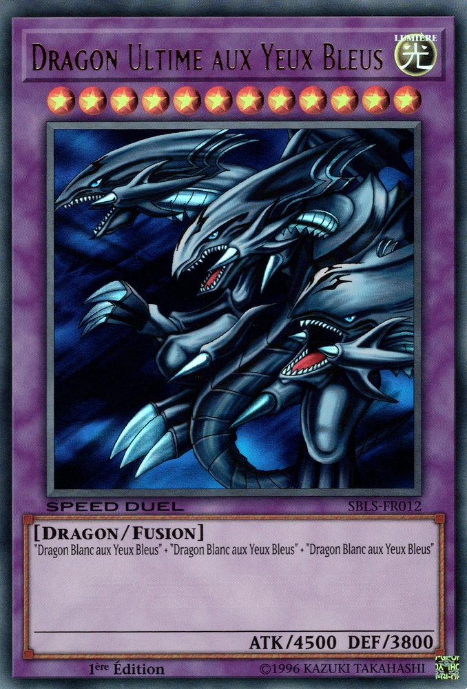 Carte Yugioh Dragon Ultime Aux Yeux Bleus - Kit De Fusion, Common, 1ère édition Allemande, Deck Structure Blue Eyes White Destiny