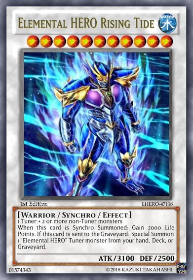 Elemental HERO Rising Tide | Yu-Gi-Oh Revolution Fanon Wiki | Fandom