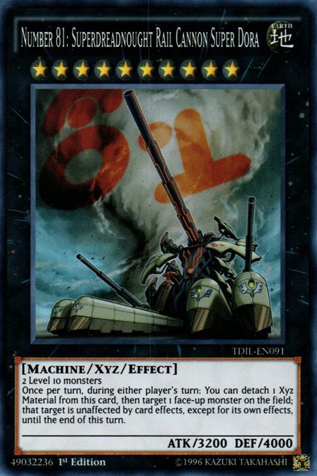 N°81 Yu-Gi-OH Superdreadnought Rail Canon Super Dora TDIL-EN091 1st