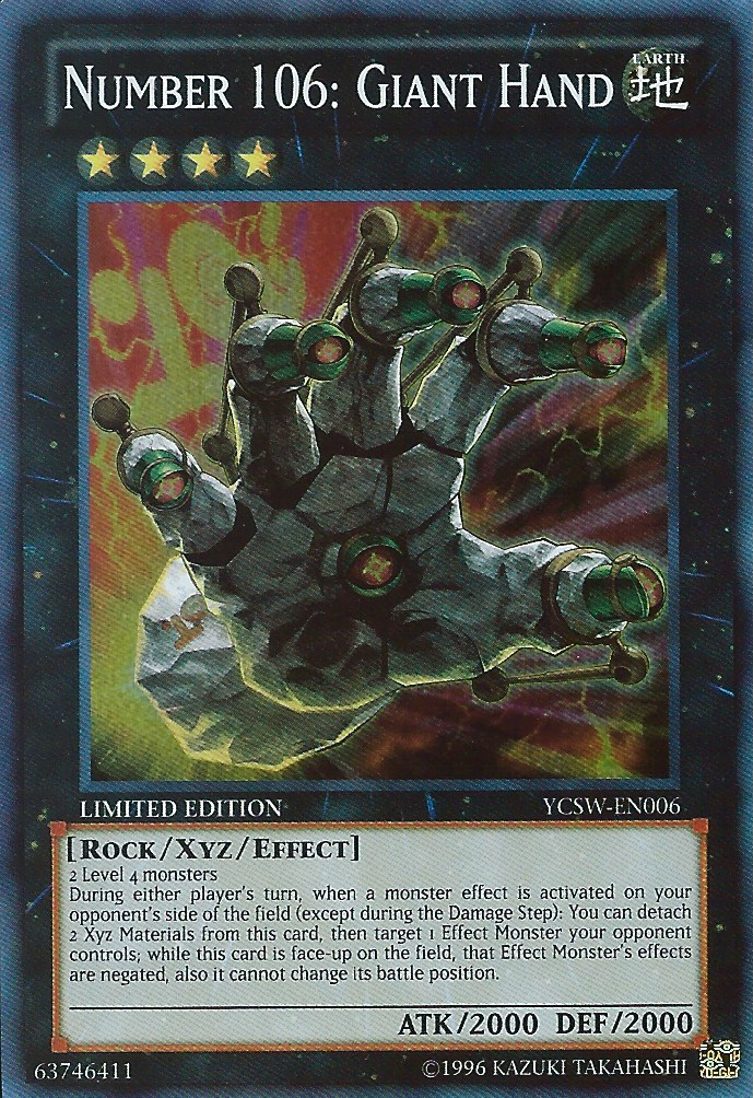 Card Gallery:Number 106: Giant Hand | Yu-Gi-Oh! | FANDOM powered by Wikia