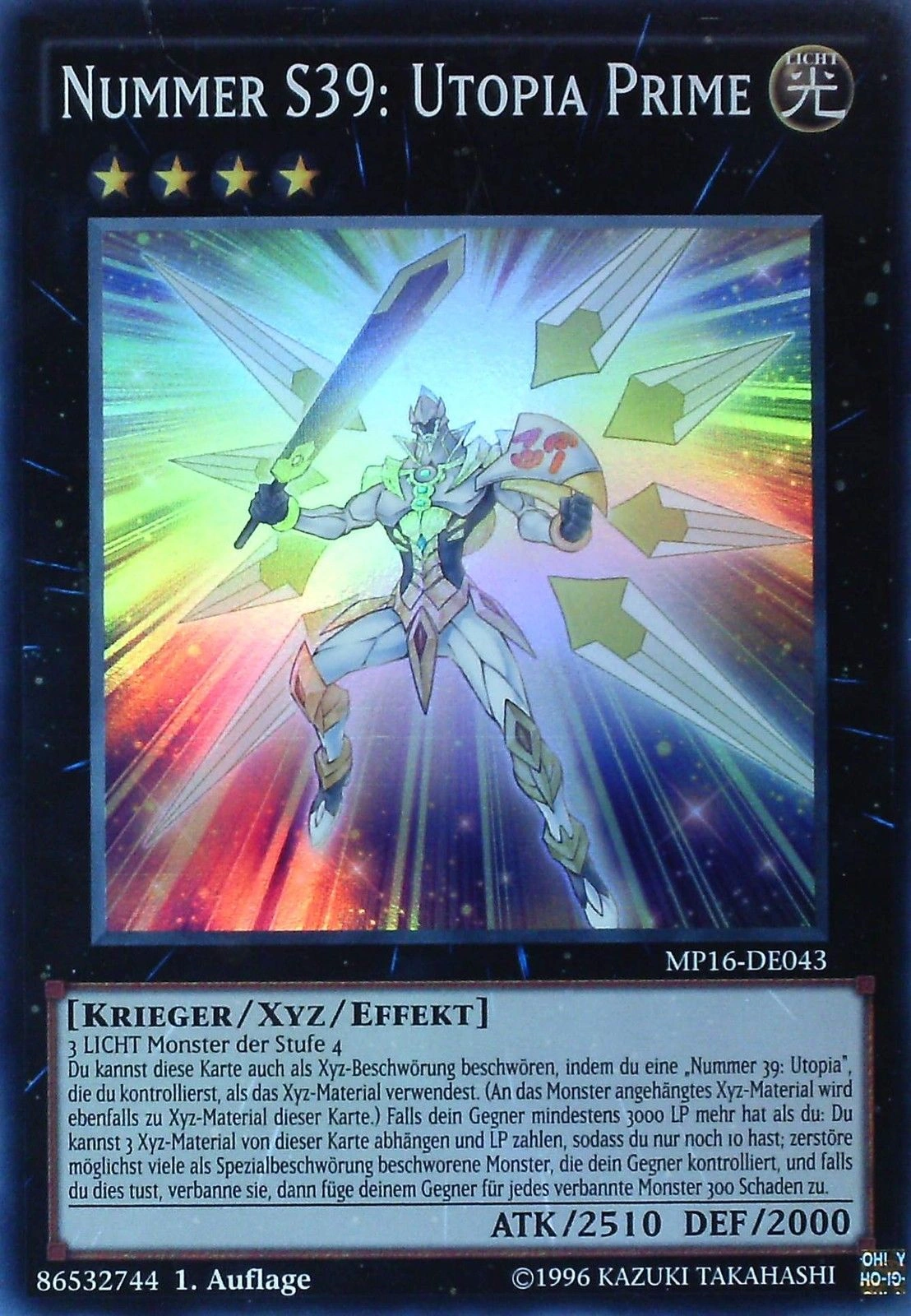 Card GalleryNumber S39 Utopia Prime YuGiOh! Wiki Fandom