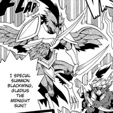 Blackwing Gladius The Midnight Sun Manga Yu Gi Oh Wiki Fandom