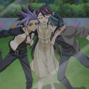 Lulu with Yuto and Shay