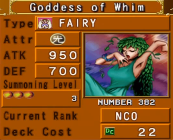 Goddess of Whim (DOR) | Yu-Gi-Oh! Wiki | Fandom