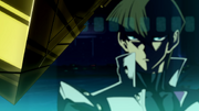 Kaiba observing the near-complete puzzle