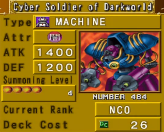 Cyber Soldier of Darkworld (DOR) | Yu-Gi-Oh! Wiki | Fandom