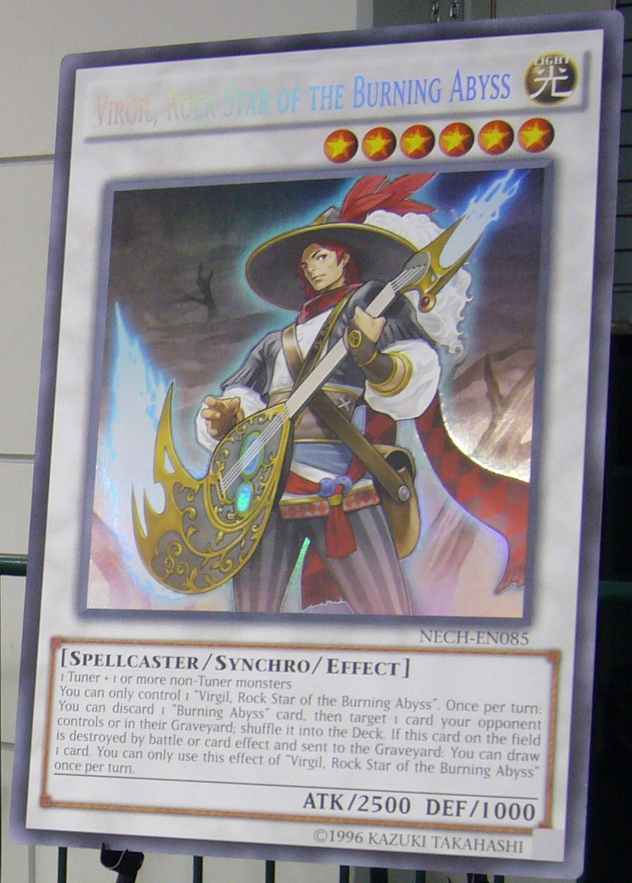 Yu-Gi-Oh! Virgil, Rock Star Of The Burning Abyss (NECH-EN085) – 1st Edition – Rarità Segreto – The New Challengers - 4