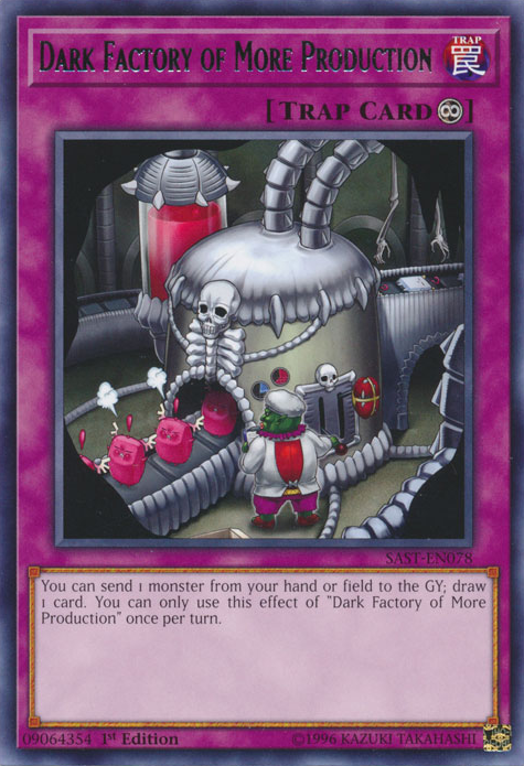 VF SAST-EN078 Usine de Production en Plus des Ténèbres SAST-FR078 Yu-Gi-Oh