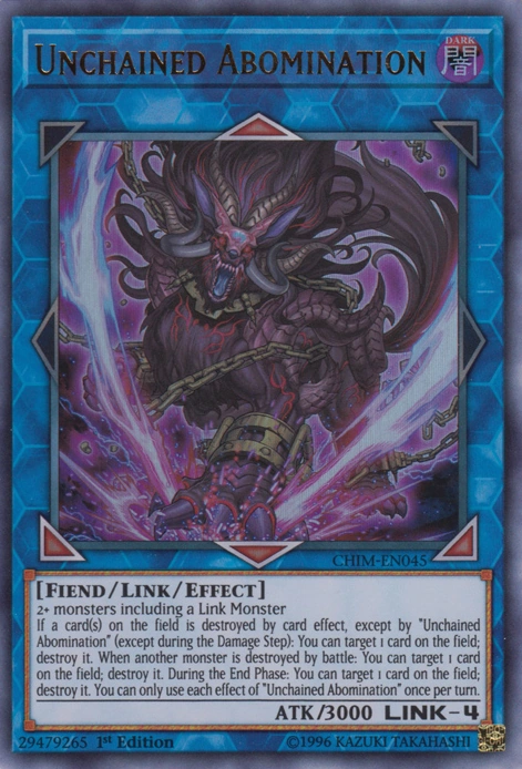 Yugioh! Base Unchained (común) 9 Cartas