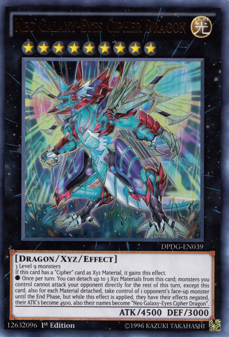 ULTRA RARA 1°ED MINT YU GI OH NEO CIPHER DRAGO OCCHI GALATTICI DPDG-IT039