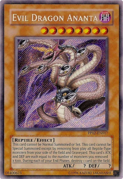 Carta Evil Dragon Ananta - ANGU-EN042 - Rara 1ª Edición
