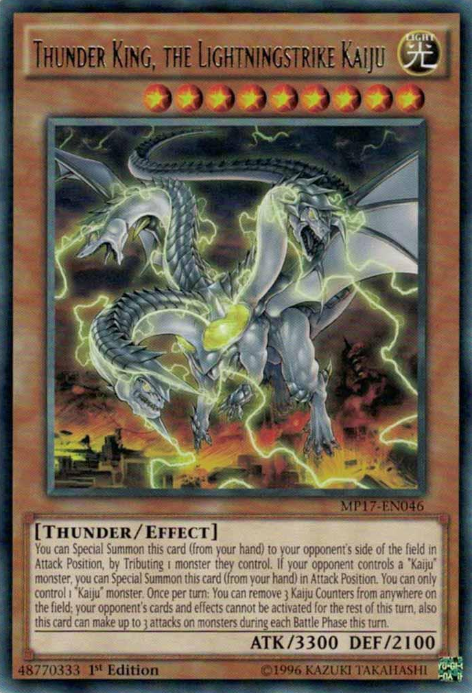 Thunder King, the Lightningstrike Kaiju | Yu-Gi-Oh! Wiki | Fandom