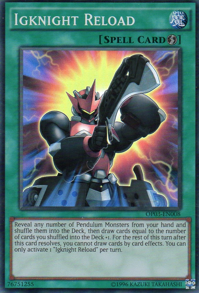 Igknight Reload Op03 En008 Super Rare Yugioh Card