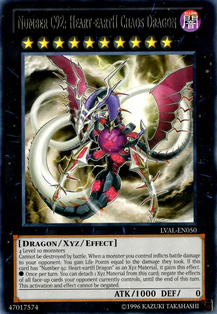 Card GalleryNumber C92 HearteartH Chaos Dragon YuGiOh! Wiki Fandom