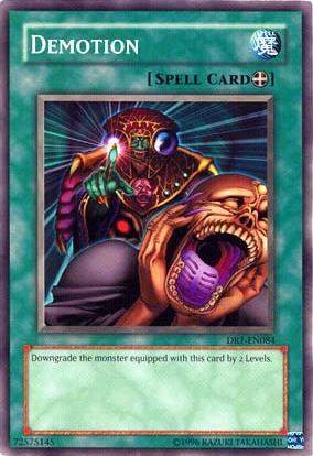 demotion dark des ha ruler yugioh card wiki king yu gi oh lore wikia spell downgrade yugipedia type dr1 ue