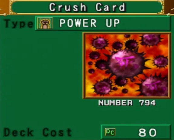 Crush Card (DOR) | Yu-Gi-Oh! | FANDOM powered by Wikia