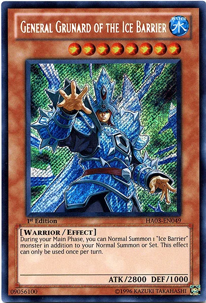 Général Grunard De La Barrière De Glace (HA03-FR049) - Carte Yu-Gi-Oh