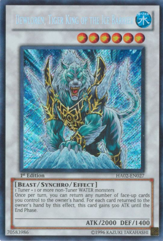 Dewloren, Tiger King of the Ice Barrier | Yu-Gi-Oh! | FANDOM powered by