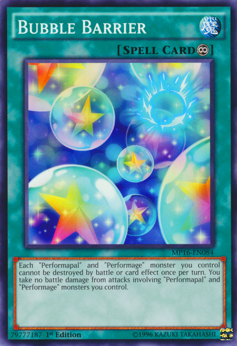 BUBBLE BARRIER YU-GI-OH CARD CORE-EN058