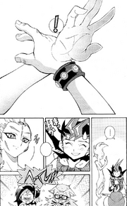 Yuma's and Astral's hands