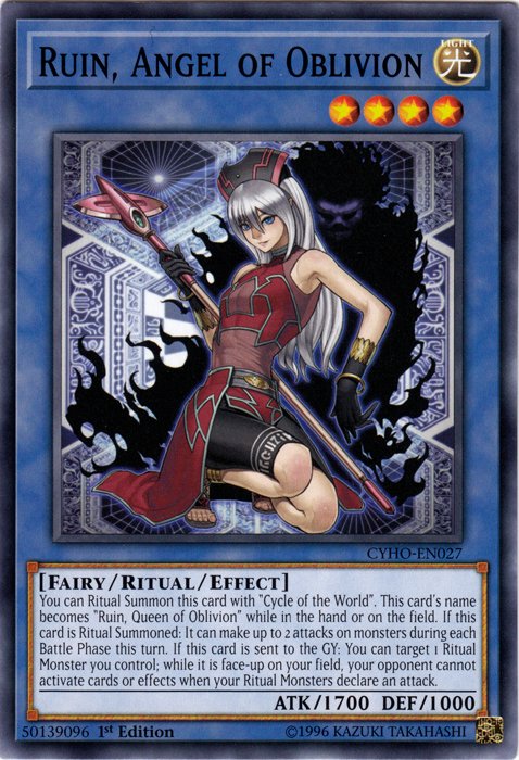 Ruin, Angel of Oblivion | Yu-Gi-Oh! | FANDOM powered by Wikia