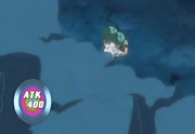 Leo on the ground with 400 Life Points left.