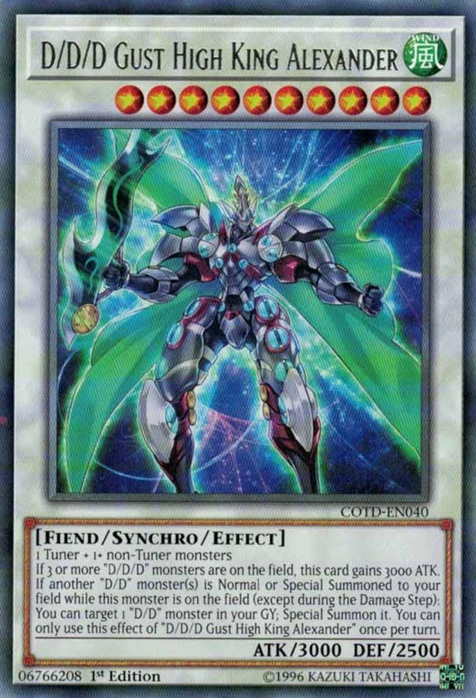 D/D/D Gust High King Alexander YuGiOh! Wiki Fandom
