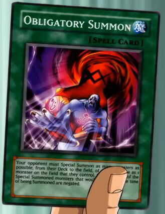 Obligatory Summon Yugioh Card