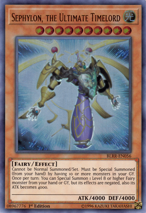 YuGiOh Card the Ultimate Time Lord JUMP-EN054 Ultra Rare Sephylon
