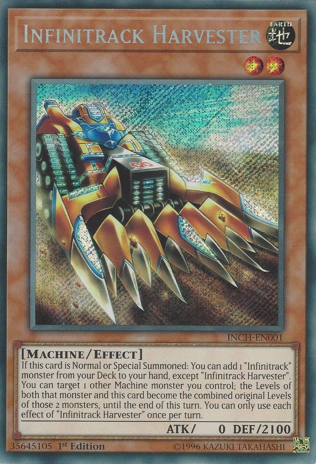Infinite Ignition Harvester DBIC-JP001 Normal Parallel Yugioh Japanese