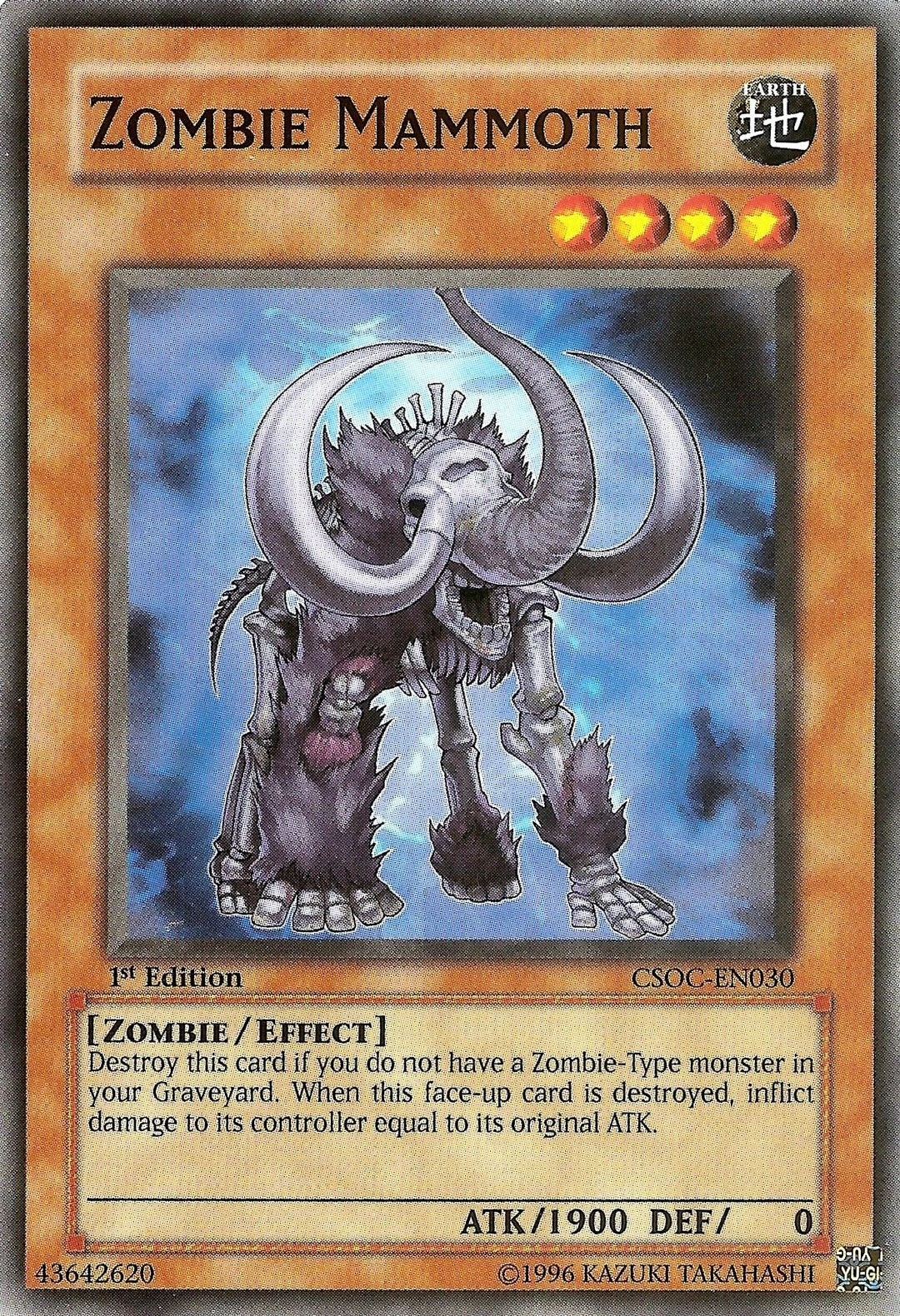 Zombie Mammoth YuGiOh! FANDOM powered by Wikia