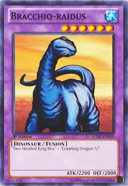 Bracchio-Raidus-Dinosaur-Fusion LCJW-Two-Headed-king-Rex/_Crawling Dragon yugioh