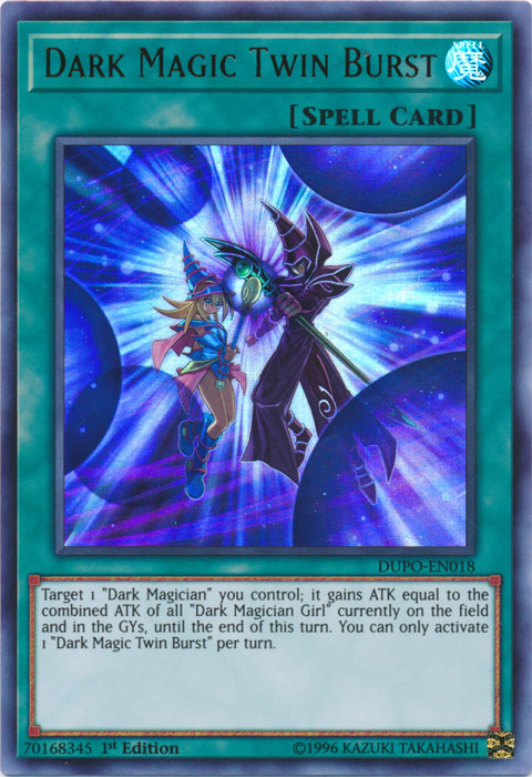 Esplosione Doppia Magia Oscura DARK MAGIC TWIN BURST Ultra R DUPO EN018 Yugioh