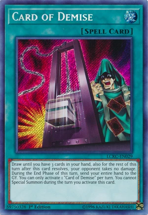 Card of Demise  Yu-Gi-Oh!  FANDOM powered by Wikia