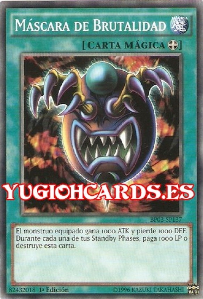 Máscara de Brutalidad  Yu-Gi-Oh! Wiki en Español  Fandom
