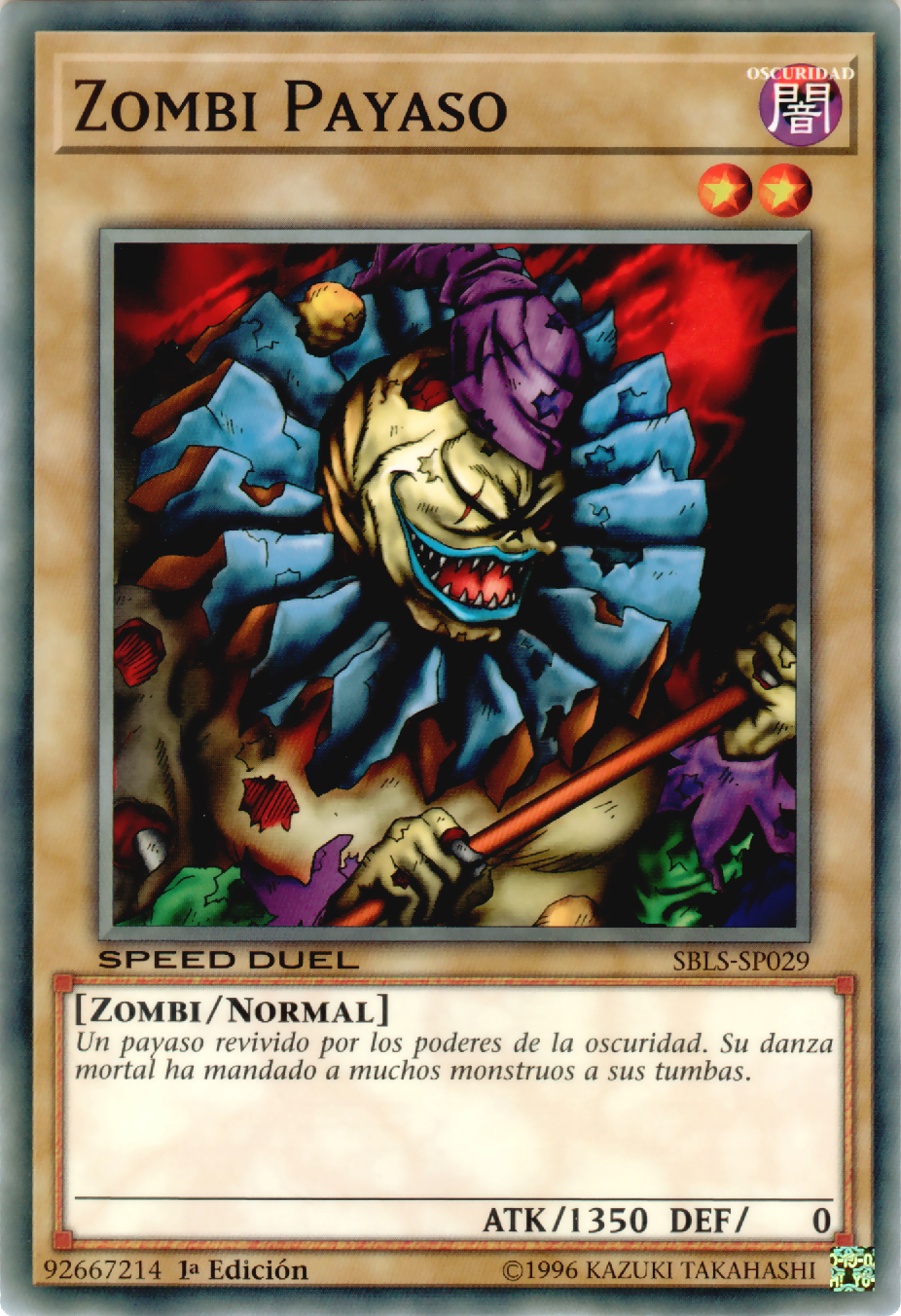 Zombi Payaso  Yu-Gi-Oh! Wiki en Español  FANDOM powered 