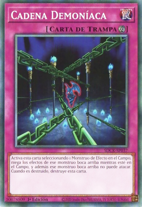 Cadena Demoníaca  Yu-Gi-Oh! Wiki en Español  FANDOM 